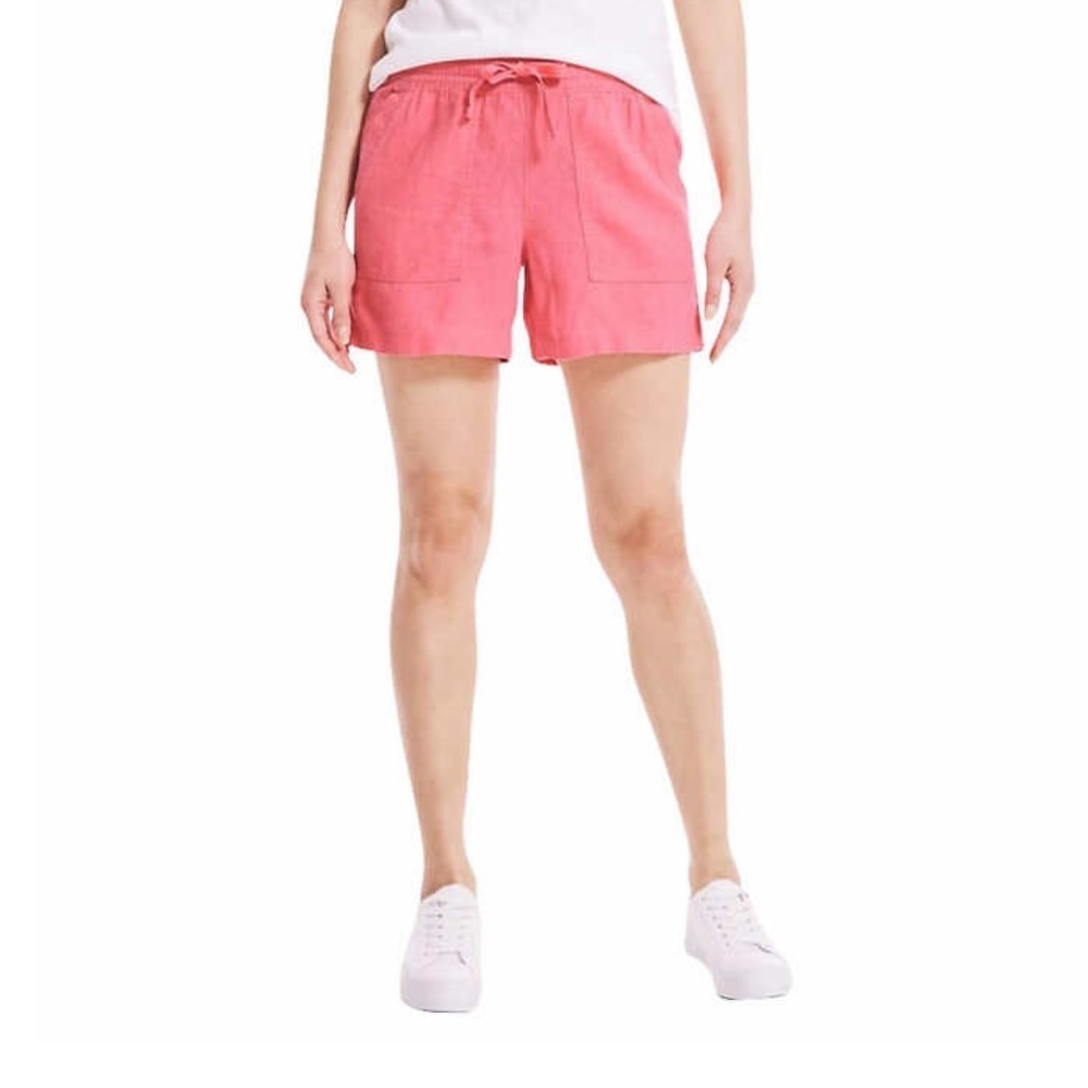 Nautica Women's Linen Blend Pull-On Short Size XL